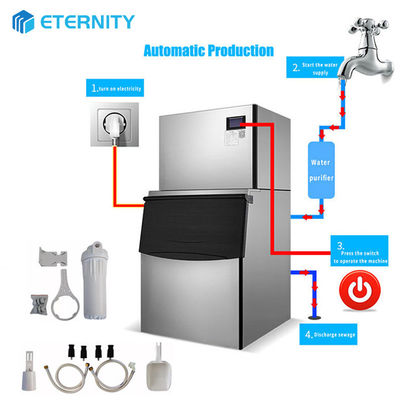 ماشین های یخی تجاری Ice Cube با تولید روزانه 900KG در صنعت غذاخوری، هتل ها، کافه ها، حمل و نقل استفاده می شود