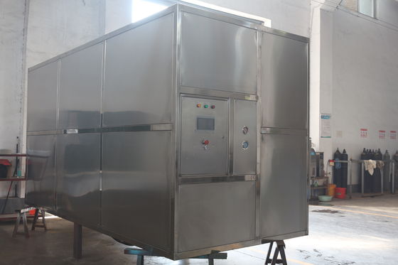 دستگاه مکعب یخ صنعتی 5T/24H فولاد ضد زنگ 304