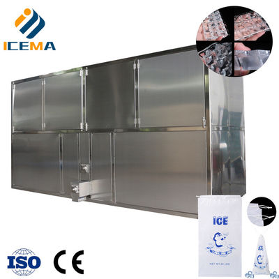 قیمت مناسب دستگاه مکعب یخ صنعتی 5T/24H فولاد ضد زنگ 304 آنلاین