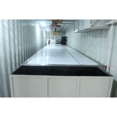 دستگاه یخ ساز صنعتی بلوک 10t/24h دستگاه یخ R404a R22