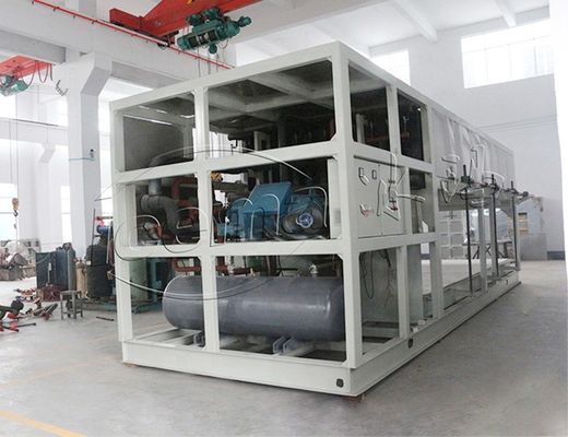 دستگاه یخ کولینگ مستقیم R22 R404A آب شیرین 10 تن صنعتی