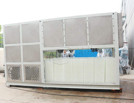 دستگاه یخ کولینگ مستقیم R22 R404A آب شیرین 10 تن صنعتی