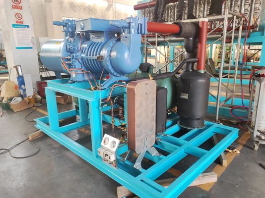6450*2360*2530mm L*W*H ماشین ساخت بلوک یخ خشک برای ظرفیت روزانه 1-10 تن