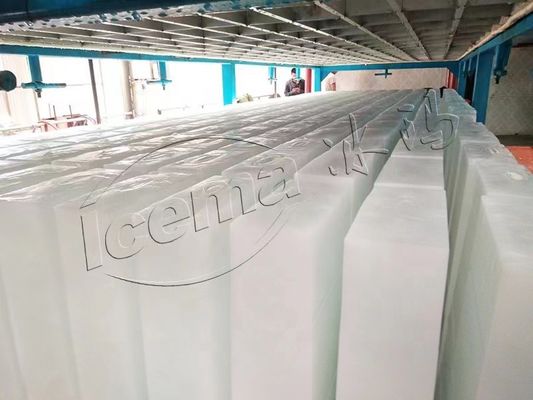 6450*2360*2530mm L*W*H ماشین ساخت بلوک یخ خشک برای ظرفیت روزانه 1-10 تن
