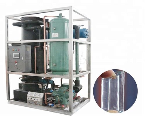 دستگاه یخ لوله ای صنعتی 3T / روز CE سیستم تولید یخ لوله ای تجاری برای نگهداری تازه