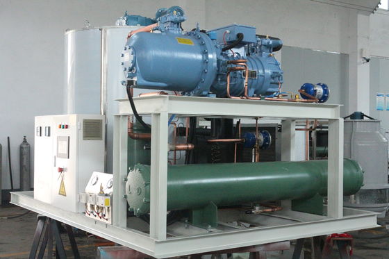 دستگاه یخ پرک صنعتی 300KG-40T دستگاه یخ دانه های برفی برای ماهیگیری غذاهای دریایی تازه