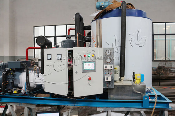 دستگاه یخ پرک صنعتی 300KG-40T دستگاه یخ دانه های برفی برای ماهیگیری غذاهای دریایی تازه