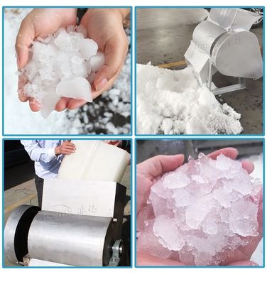 9T/H دستگاه یخ شکن CE ماشین اصلاح یخ از جنس استنلس استیل تجاری
