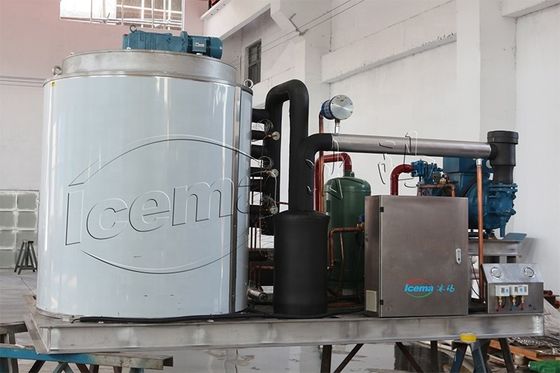 چین 50 تن/روز ماشین یخ یخ یخ کنتینری شده برای خنک کردن با قیمت کارخانه