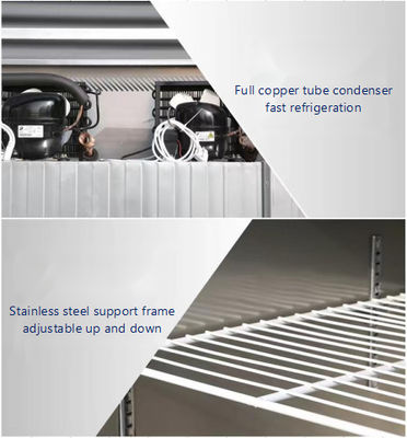 خرید 2024 یخچال گرم 6 درب 1350L برای یخچال نوشیدنی در سوپرمارکت ها online manufacture