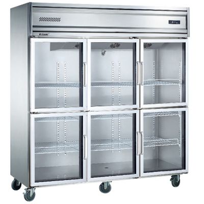 رستورانی تجاری استیل فریزر ایستاده 1350L
