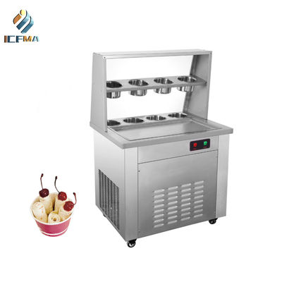 خرید دستگاه رول ساز بستنی سرخ شده تجاری دو تابه online manufacture