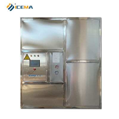 صرفه جویی در انرژی ICEMA 1T-10T ماشین یخ مکعب صنعتی برای صنعت مواد غذایی و نوشیدنی