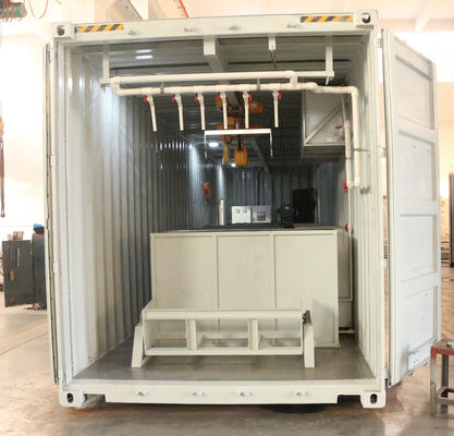 2000 کیلوگرم TECUMSEH کمپرسور 15 تن کانتینر بلوک یخ ماشین با کارخانه تلفن همراه