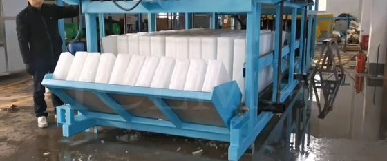 ICEMA 1T-20T/24H ماشین یخ بلوک خنک کننده مستقیم برای تولید یخ صنعتی بزرگ