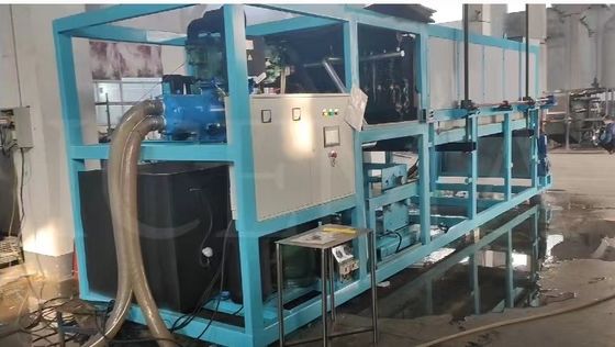 ICEMA 1T-20T/24H ماشین یخ بلوک خنک کننده مستقیم برای تولید یخ صنعتی بزرگ