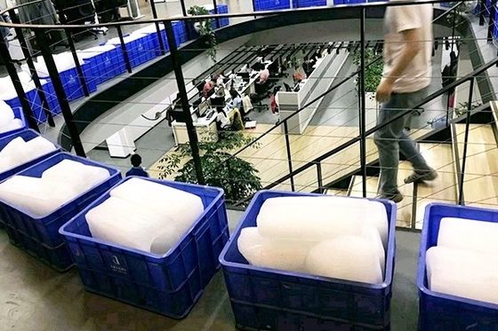 600 کیلوگرم ماشین تولید یخ بر روی بلوک های صنعتی برای عملیات معدن انرژی