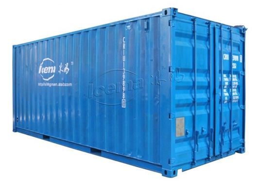 RefComp کمپرسور 31.25KW 8T دستگاه یخ بلوک کانتینر قابل جدا کردن برای بندر و اسکله