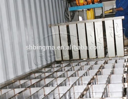 RefComp کمپرسور 31.25KW 8T دستگاه یخ بلوک کانتینر قابل جدا کردن برای بندر و اسکله