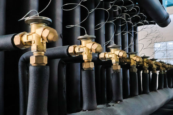خنک کننده هوا/آب 20 تن ماشین یخ سازی بلوک یخ صنعتی سفارشی 85.5KW