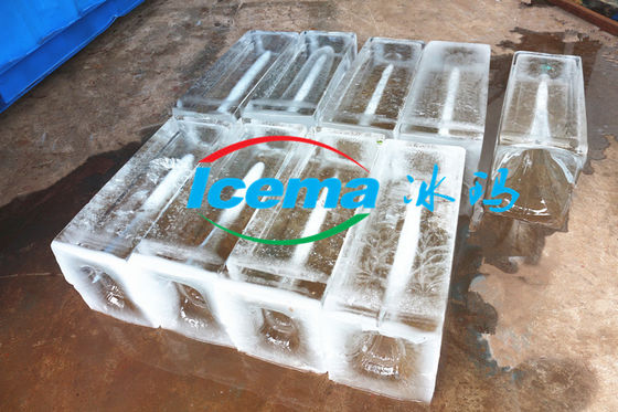 دستگاه تولید یخ صنعتی 5 تن با خنک کننده مستقیم و یخچال R404A / R22