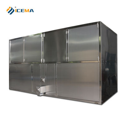ظرفیت ذخیره یخ 350 کیلوگرم 5T/24H ماشین ساز کیوب یخ صنعتی برای تولید