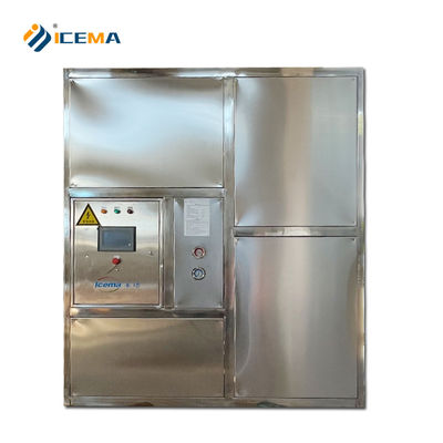 ظرفیت ذخیره یخ 350 کیلوگرم 5T/24H ماشین ساز کیوب یخ صنعتی برای تولید