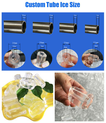 15 تن دستگاه یخ لوله ای آب اتوماتیک / condenser تبخیر برای صنعت نوشیدنی