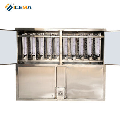 سازنده ی مکعب های صنعتی یخ با شبکه های یخ 19X21X6 و سرعت ساخت یخ 12-17 دقیقه ای