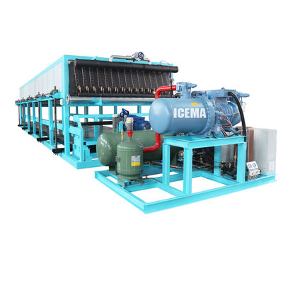 85kW ظرفیت خنک کننده ماشین بلوک یخ صنعتی برای تولید یخ در مقیاس بزرگ