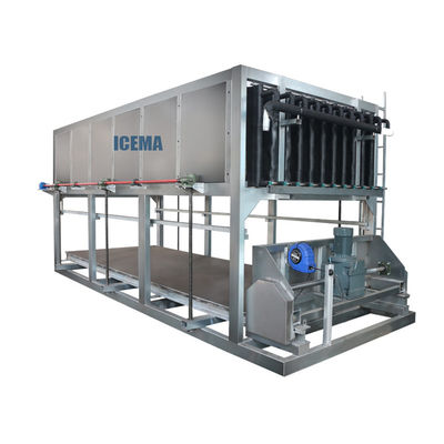 15T / 20T ماشین ساخت بلوک یخ تولید بالا و کمپرسور Bitzer / Hanbell برای تولید