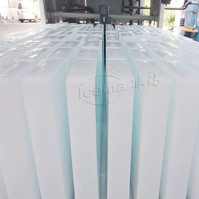 صرفه جویی در انرژی 3T صنعت یخ بلوک ساز ماشین با 380V / 3P / 50Hz منبع برق