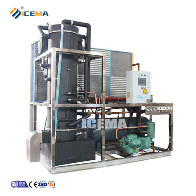 دستگاه ساخت لوله ی یخ کامل اتوماتیک 8T ICEMA با ظرفیت ذخیره ی یخ سفارشی
