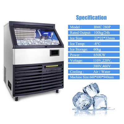 خرید ماشین یخ مکعب تجاری 30-40 کیلوگرم در روز از فولاد ضد زنگ online manufacture
