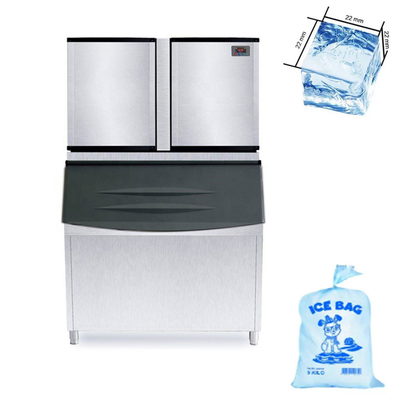 خرید دستگاه یخ‌ساز مکعبی تجاری 1000 کیلوگرم در روز خنک‌کننده هوا و آب کنترل PLC online manufacture