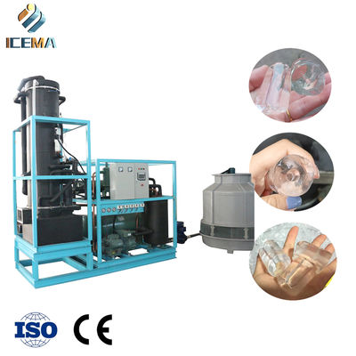 خرید ICEMA 25T/24H Industrial Tube Ice Machine with 21mm/24mm/28mm/34mm Tube Ice and -8 ℃ Temperature for High Efficiency Cooling online manufacture