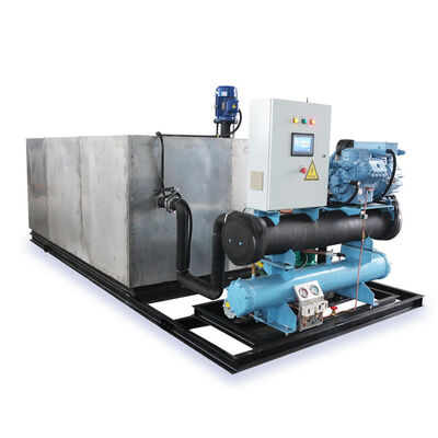 خرید 19.75KW چند کارکرد 2T 5T 10T 20T بلوک آب نمک یخ کارخانه برای 5000 کیلوگرم تولید یخ online manufacture
