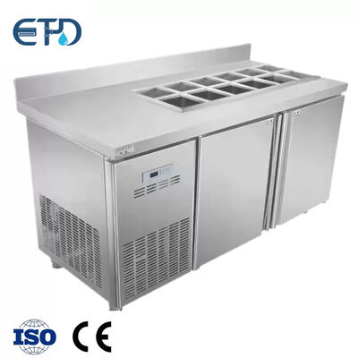 خرید یخچال میز کار 340 لیتری برای غذای تازه R134A R22 تولید آنلاین