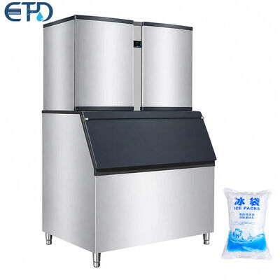 خرید 220-240V R404a / R507a ماشین مکعب یخ تجاری نگهداری آسان تولید آنلاین