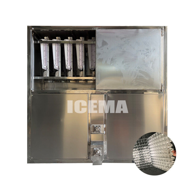 ماشین یخ ICEMA 2T / 24H دستگاه تولید مکعب یخ اتوماتیک برای کارخانه های یخ