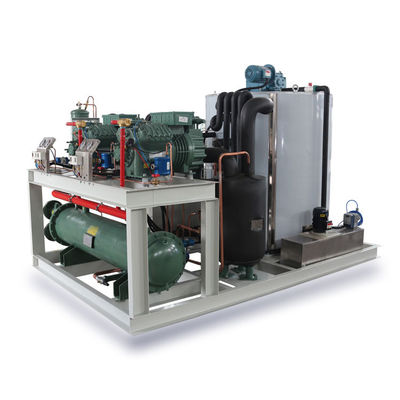 قیمت مناسب 8000KG/24H سیستم ذخیره سازی یخ خودکار ماشین آلات ساخت یخ فلک صنعت تجاری آنلاین