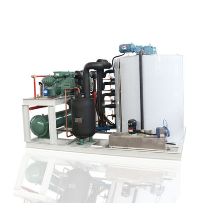 قیمت مناسب 10T/24H سیستم ذخیره سازی یخ خودکار ماشین های تولید یخ فلک صنعت تجاری برای خنک سازی غذاهای دریایی / تازه / بتن آنلاین
