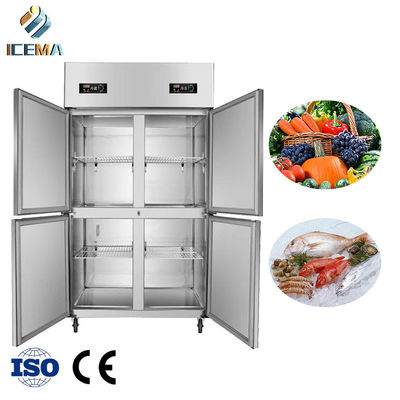قیمت مناسب -18~-0 و 0~8 درجه 4 درب تجاری فریزر بلند 1230mm طول 680mm عرض 1970mm ارتفاع آنلاین