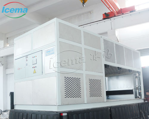 قیمت مناسب 37.5KW ظرفیت خنک کننده ماشین یخ بلوک خنک کننده مستقیم با تبخیر کننده صفحه فولاد ضد زنگ آنلاین
