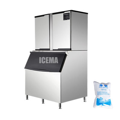 قیمت مناسب ICEMA 1000KG 24H اتوماتیک 1 تن یخ مکعب ساخت ماشین با کمپرسور کوپلند آنلاین