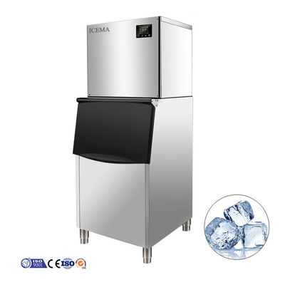 قیمت مناسب فروشگاه مواد غذایی ICEMA اتوماتیک 300KG 400kg 500kg یخ مکعب ساز ماشین آنلاین