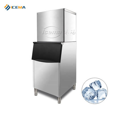 قیمت مناسب 200 کیلوگرم 300 کیلوگرم 400 کیلوگرم 500 کیلوگرم ICEMA Ice Cube Maker Machine 760*830*1780mm اندازه یخ 22x22x22mm آنلاین