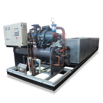 قیمت مناسب امرسون 62.7KW 2024 سفارشی سازی 15 تن بلوک یخ سازی ماشین برای یخ صنعتی آنلاین