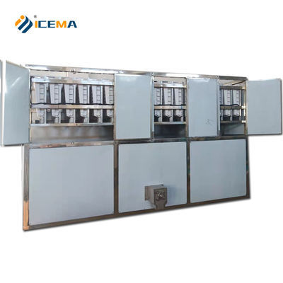 قیمت مناسب ظرفیت ذخیره یخ 350 کیلوگرم 5T/24H ماشین ساز کیوب یخ صنعتی برای تولید آنلاین