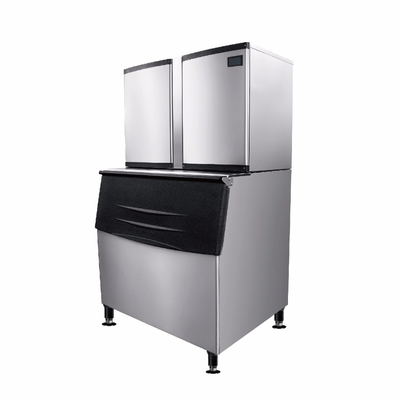 دستگاه تولید یخ مکعب تجاری 60kg-1200kg 24h Output درجه صنعتی